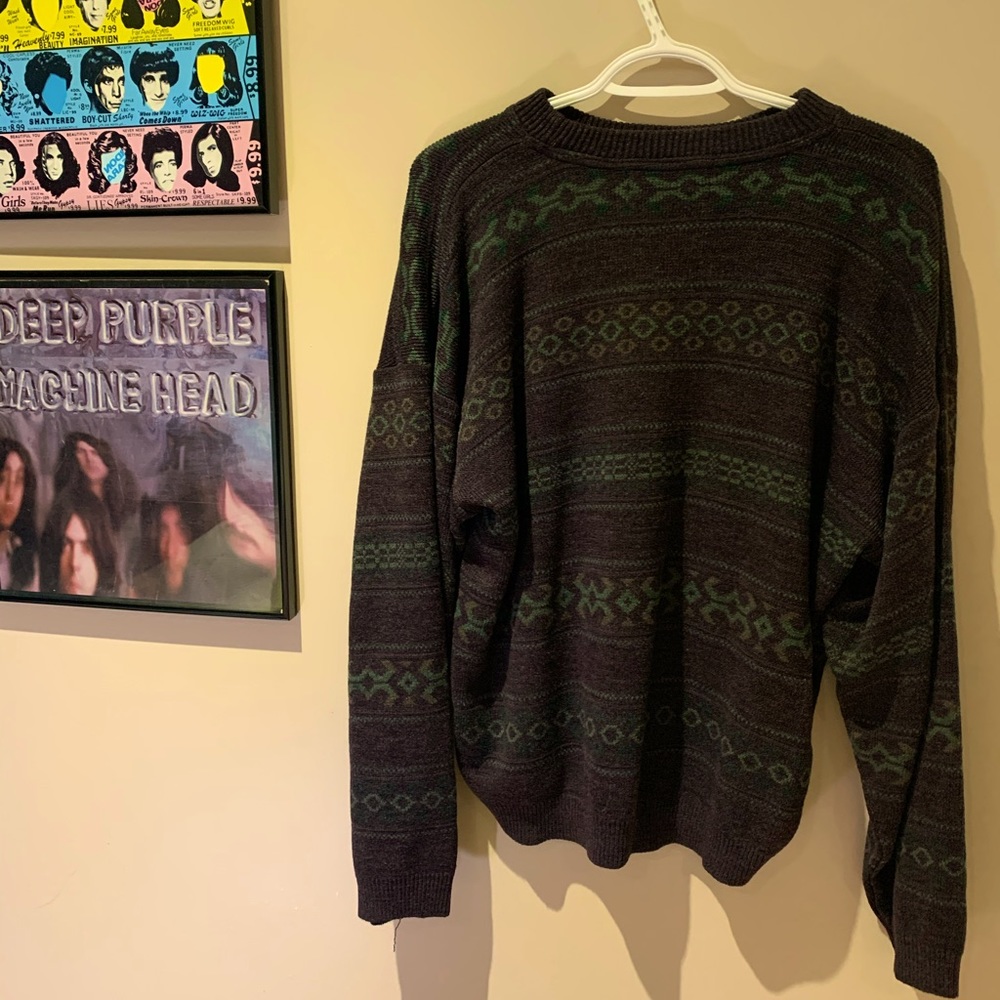 Purple Grandpa Sweater